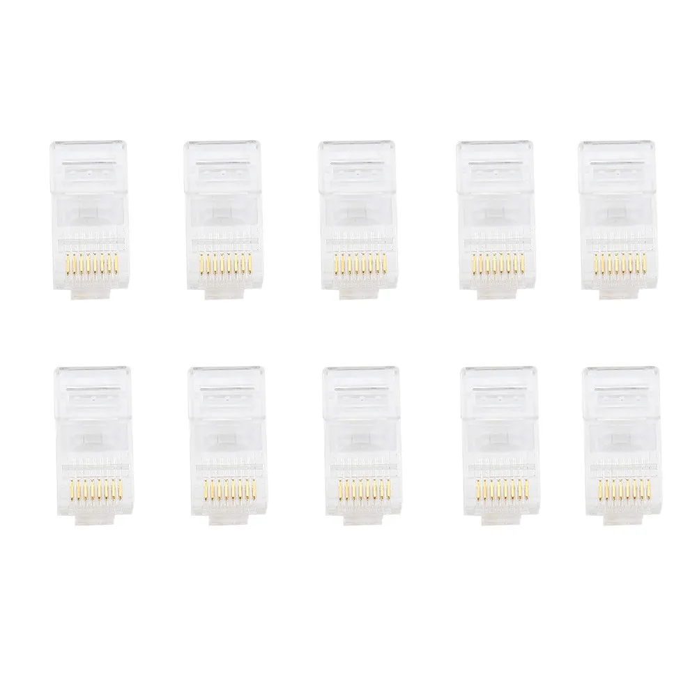 Сетевой соединитель Cat5 Cat5e 10 шт. металлический кабель rj45 модульные