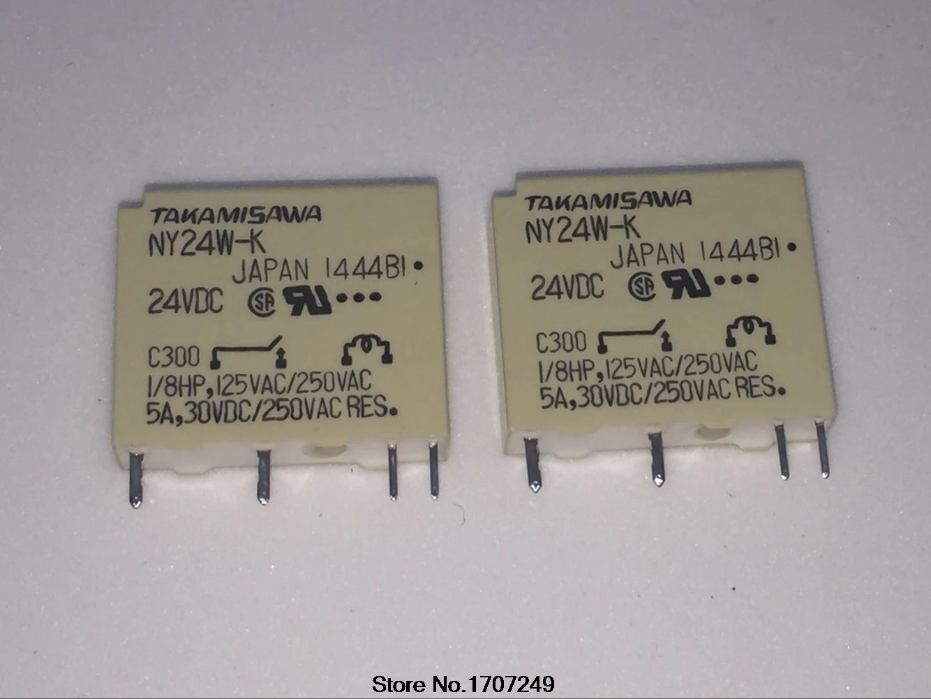 Relé Originais 10 Peças Lote Ny24w-k 24vdc 4pin 5a 100 Novo