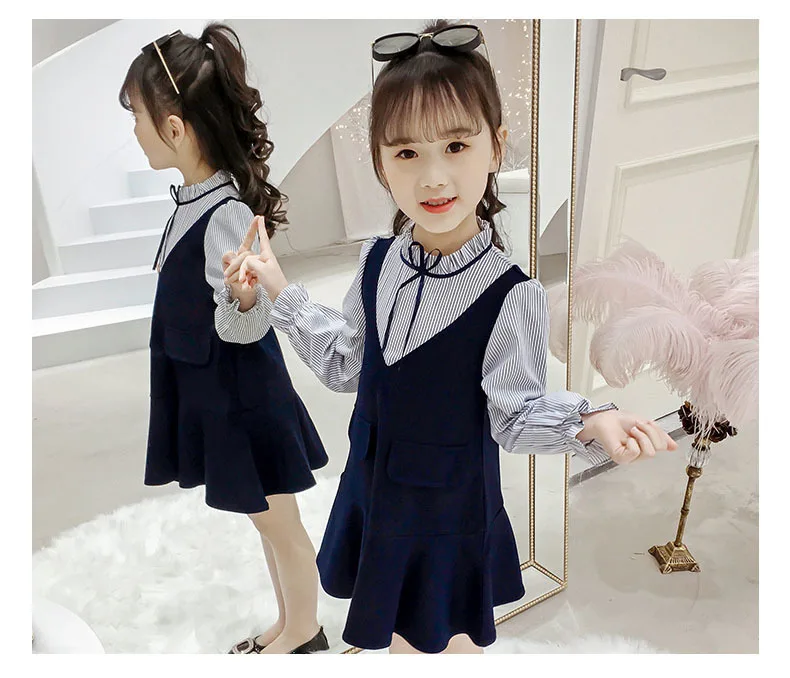 Back To School Clothing Long Sleeve Baby Girls Dress Long Sleeve Striped Patchwork Big Kids Girls Dresses Autumn 2019 Clothes 3 4 5 6 7 8 9 10 11 12 13 14 15 years little teenage teen toddler girl long sleeve dresses (3).jpg