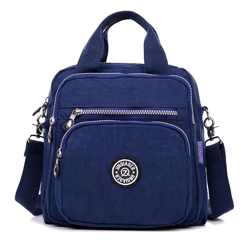 Детская сумка для мам, сумка для подгузников, брендовая Большая вместительная сумка для подгузников, рюкзак для путешествий, дизайнерская сумка через плечо для ухода за ребенком - Цвет: Navy