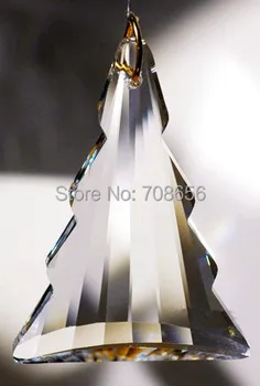 

80 pcs 76mm glass chandelier crystal pendants prism ornament hanging X-ams tree crystal chandelier parts