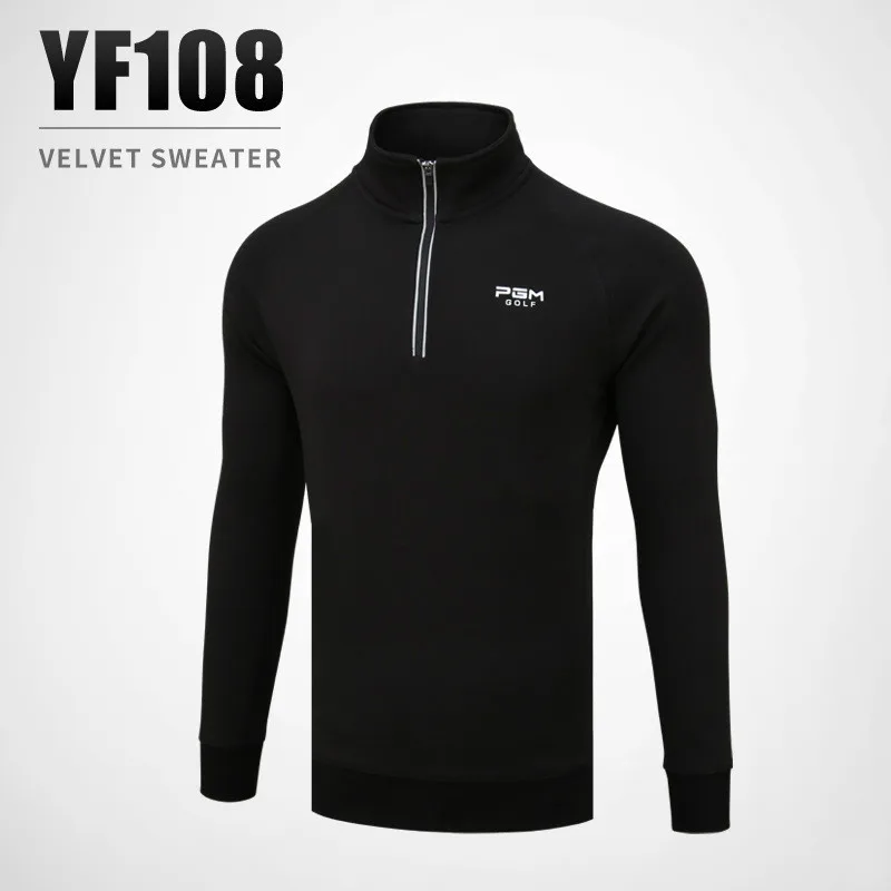 

2018 New Arrival PGM Golf Apparel Men's Long Sleeved T-shirt Autumn Winter Warm Clothes Padded Clothes Team Can Be Customized