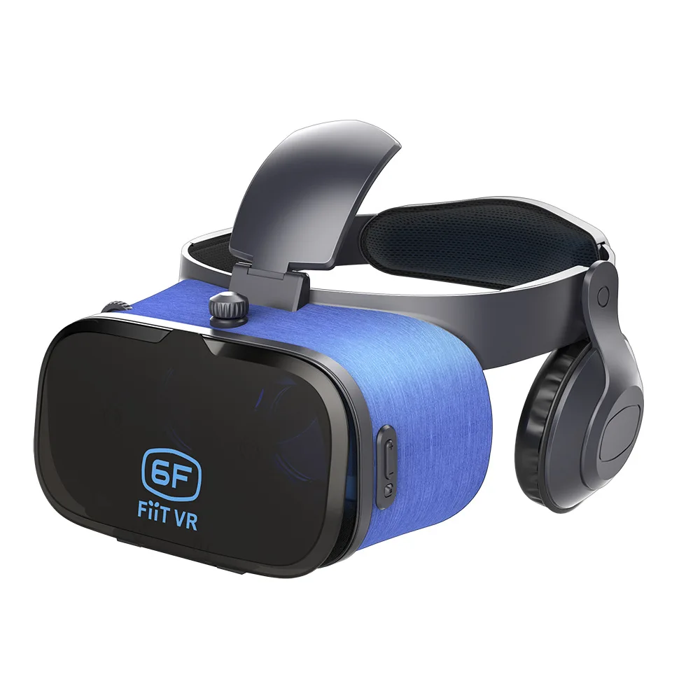 Fiit 3D виртуальной реальности VR box очки чехол с HiFi наушники для просмотра видео