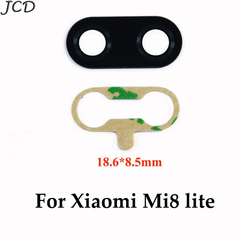 

JCD 2pcs Rear Back Camera Glass Lens Cover For Xiaomi Redmi Note 7 / Mi 8 Lite 8lite with Ahesive Sticker Replacement Parts