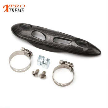 

Motorcycle Exhaust Carbon Fiber Heat Shield Cover For Akrapovic Yoshimura AR SC Exhaust Heat Shield Cover AK069