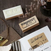 1 x vintage Country castle decoration stamp wooden rubber stamps for scrapbooking stationery DIY craft standard stamp