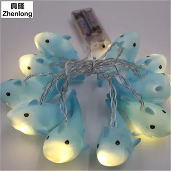 

10 LED 1.8M Christmas Decoration LED Shark Shape String Lights Lanterns Lamp DIY Christmas Home Bar Outdoor Party Supplies
