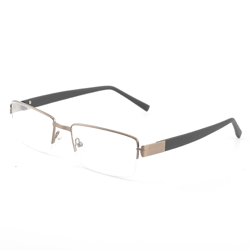 Men Stainless Steel Eyeglasses Frame Brand Designer Business Men