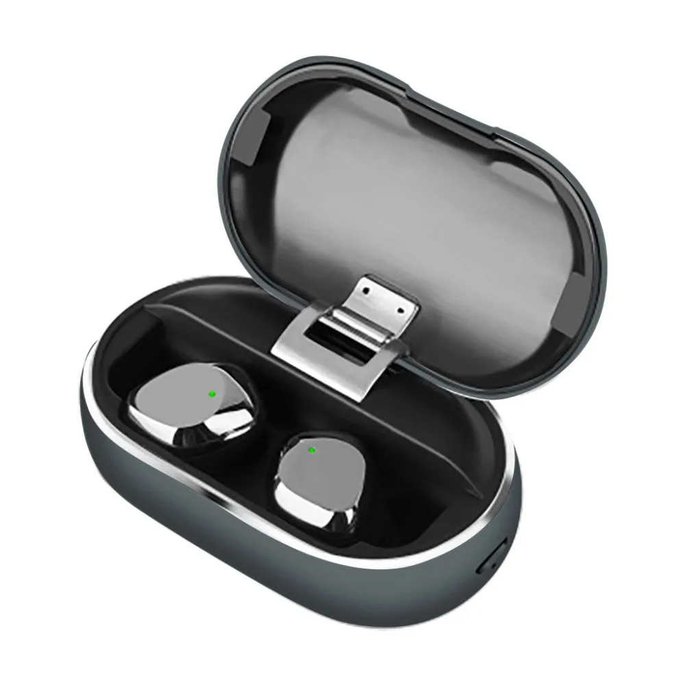 2019 New Mini ergonomic design bluetooth 5.0 True Wireless Earbuds Smart Waterproof Stereo Hifi Earphones With Charging Case #A
