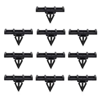 

CITALL 10Pcs New Nylon Black Fender Flare Rocker Moulding Clip Rivet 68039280-AA for Jeep JK Wrangler 2007 2008 2009 2010
