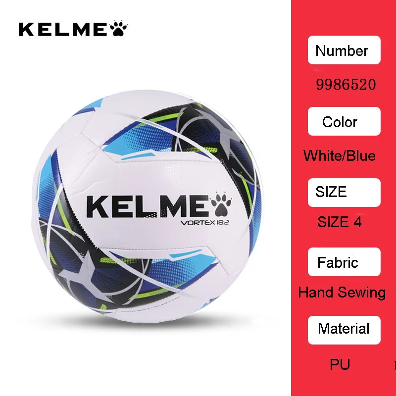 

KELME Professional Soccer Ball Youth Training Competition Hand Sawing Soccer Football Ball Official Size 4 Size 5 9986520