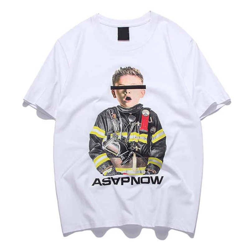 

April MOMO 2019 Men's T Shirt Funny Letter Print T-Shirt Casual O-Neck Hip Hop Style Tees Summer Couple High Street Streetwear