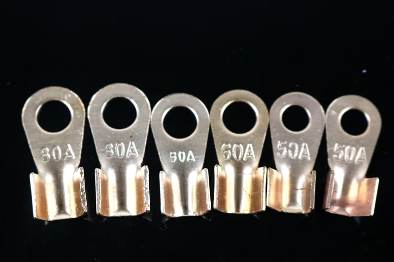 40 pcs/lot 80A Battery Cable Connector Circular Splice Crimp Terminal