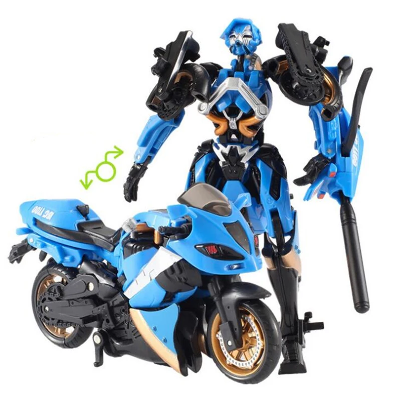 

14cm Motorcycle Model West Carroll Car Robot Action Toys Deformed motorcycle robot Anime Action Figure Plastic Toys