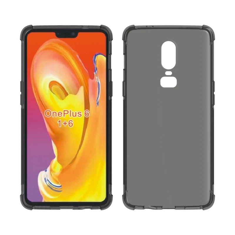 Бренд gligle Антидетонаторы мягкого ТПУ кремния кожи чехол для Oneplus 6 Защитный чехол shell