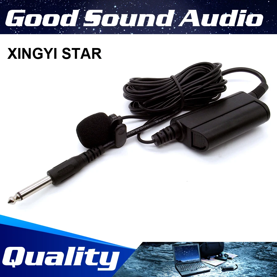 

Free Shipping Professional Musical Instruments Condenser Lavalier Microphone Lapel Tie Clip Mic Lapela For Guitar Speech Drum