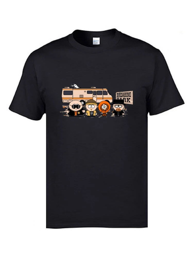Breaking Park 8559 Tops & Tees Designer Round Collar Printed Short Sleeve 100% Cotton Mens Top T-shirts Hip hop Tops & Tees Breaking Park  8559 black