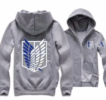 Novedan Attack On Titan Hoodies Sweatshirts Coat Japan Anime Halloween Party Eren Levi Cosplay Costume Legion Clothing -Zentai shop online