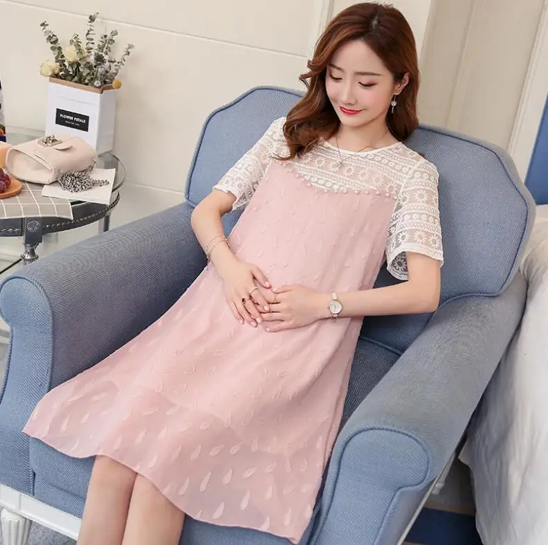 Летнее платье для беременных новая Корейская версия цветочной моды AB-2