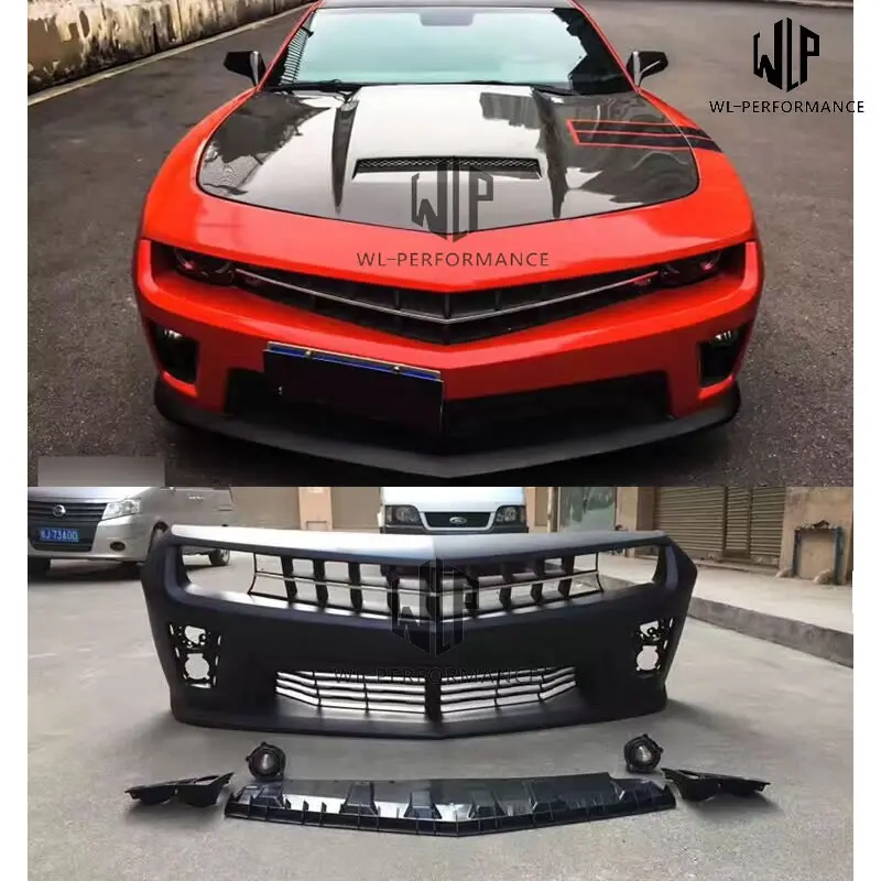 ZL1 High quality PP Upainted Front bumper racing grills Car body kit For Chevrolet Camaro ZL1 10-14