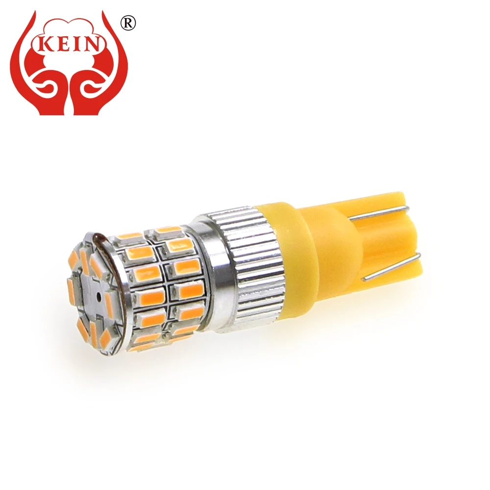 

KEIN 2pcs t10 led W5W Bulb CANBUS T10 Bulb 36smd 3014 auto car Side Wedge Light Parking 24V white yellow Signal Lamp Vehicle 12V