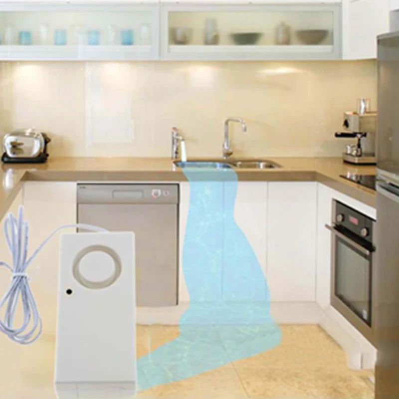 

Mini Kitchen Fish Tank Water Leakage Alarm Detector System Water Leaking Sensor Detector Flood Alert Detection Overflow Sensor
