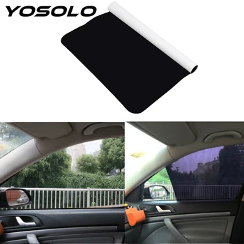 

YOSOLO 2 piece/set Side Window Sunscreen Film Car-styling Car Sunshades Electrostatic Sticker Anti UV Sticker