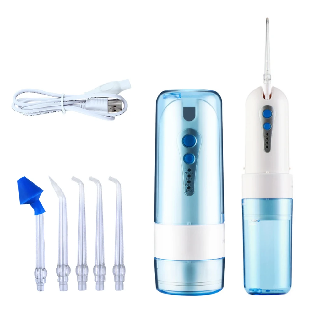 

4 Modes Dental Oral Irrigator Portable Water Flosser Irrigator USB Rechargable Waterproof Oral Irrigator For Cleaning Teeth
