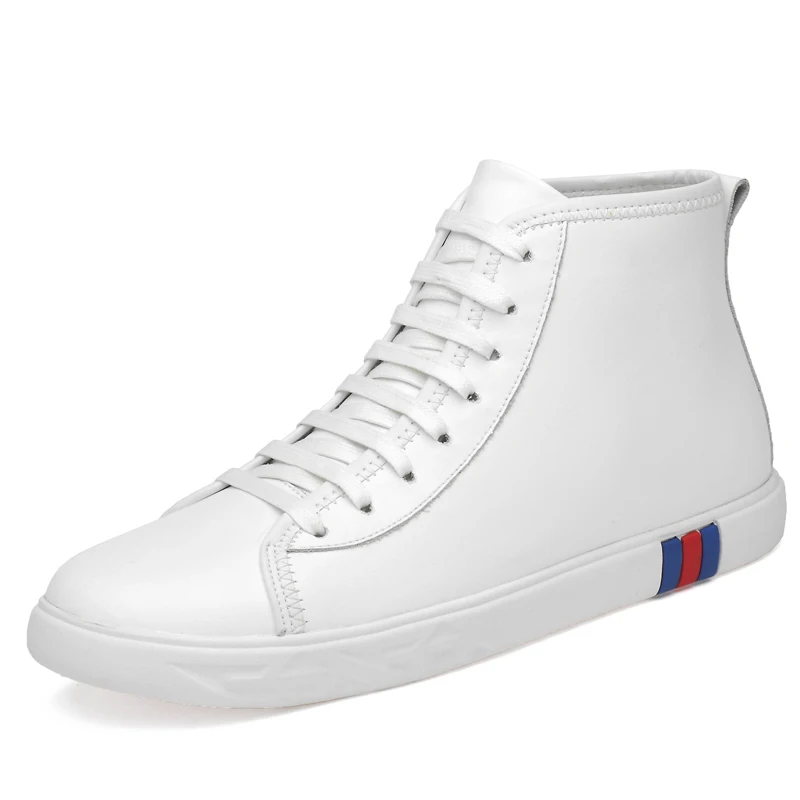 Clax Fur Branco Inverno Fur Pelúcia Fur Homme Botas Masculino Couro Andando black De No white Neve Casual Sapato Peles Chaussure White Preto Quente Calçado Homens rqS7wr