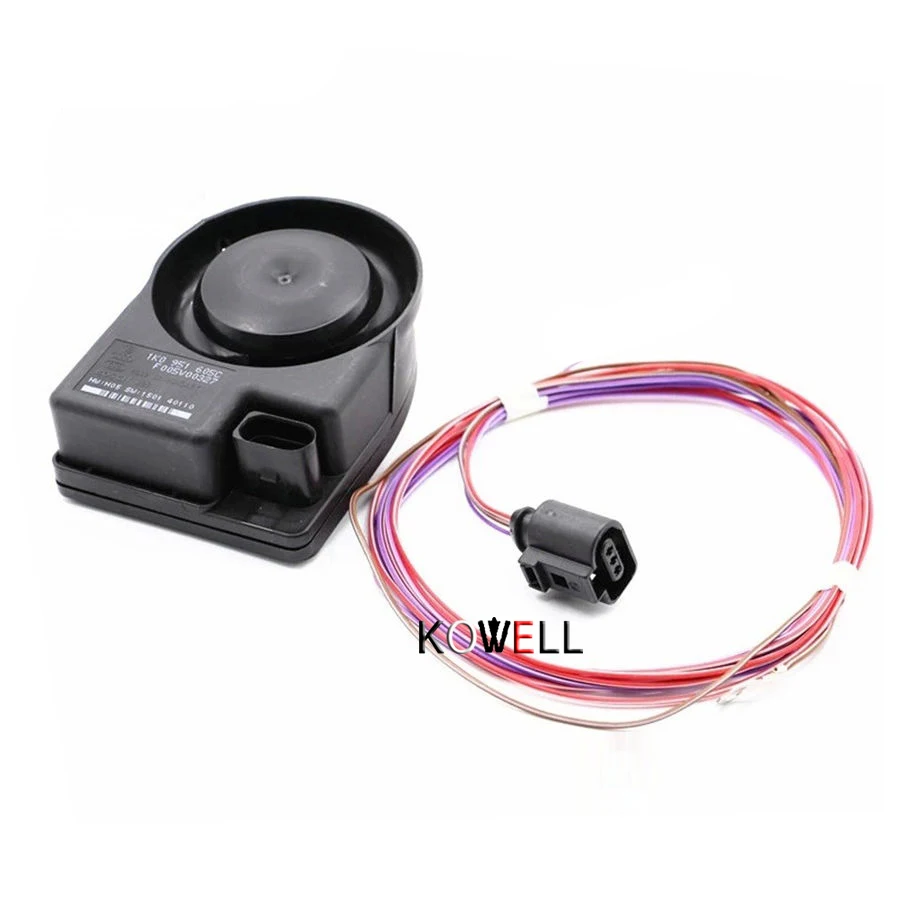 Electronic Alarm Horn Siren & Cable For VW Jetta Golf MK5 MK6 Passat B6