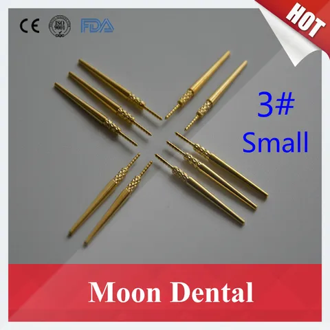 Passador de Bronze Puro com Pico Ferramenta de Laboratório Vendas Lote 3 Tamanho Pequeno 2.2*28mm Alta Qualidade 100% Pinos Dental Material 1000 Pçs –