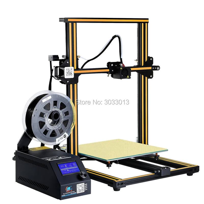 3D принтер набор для самостоятельной сборки prusa i3 большой размер печати 300*300*400 мм