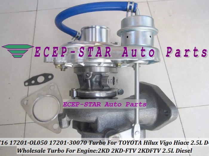 CT16 17201-OL050 17201-30070 Turbo Turbocharger For TOYOTA Hilux Vigo Hiace 2.5L D4D Engine 2KD 2KD-FTV 2KDFTV Diesel (1)