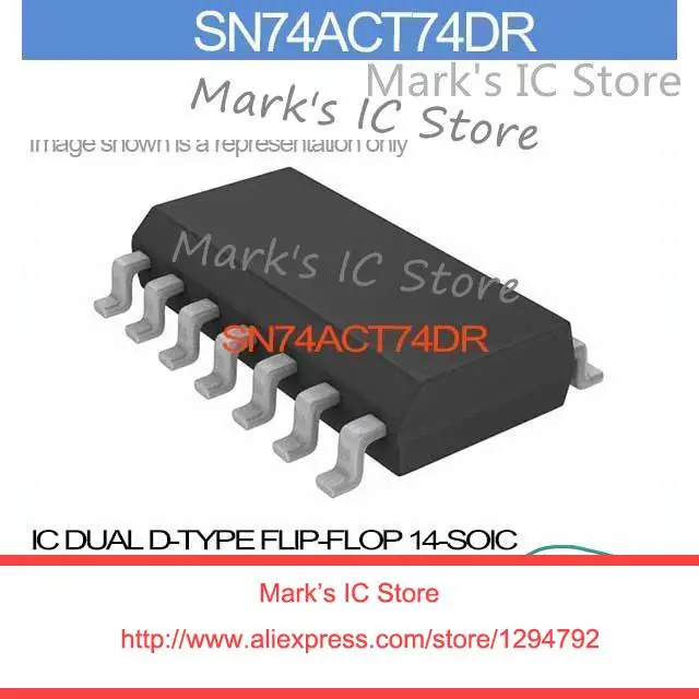 SN74ACT74DR IC DUAL D TYPE FLIP FLOP 14 SOIC SN74ACT74 74AC SN74ACT ...