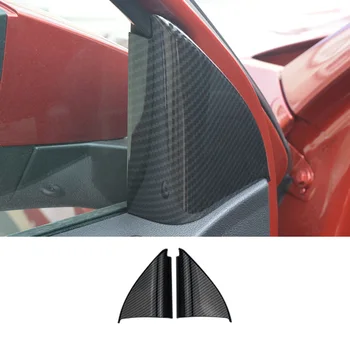 

2PCS CARBON FIBER DOOR PILLAR TRIM GARNISH COVER FOR VOLKSWAGEN T-ROC 2018 2019 ACCESSORIES CAR-STYLING