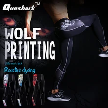 Мужские компрессионные брюки Runnig велосипедные штаны с 3D принтом быстросохнущие обтягивающие леггинсы фитнес штаны для кроссфита сшивание брюки