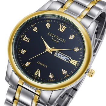 

New Fashion Men's &Ladies Stainless Steel Watch Calendar Waterproof Men's &Women's Watch Luxury brand men&women watch clock