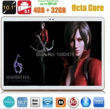 DHL Envío Gratis tablet pc de 10 pulgadas Android 5.1 3G 4G LTE Octa Core 4 GB RAM 32 GB ROM 1280*800 IPS MEDIADOS Tabletas
