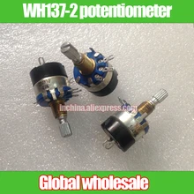 10 шт. WH137-2 с переключателем потенциометра 4,7 K 10 K 47 K 100 K 470 K