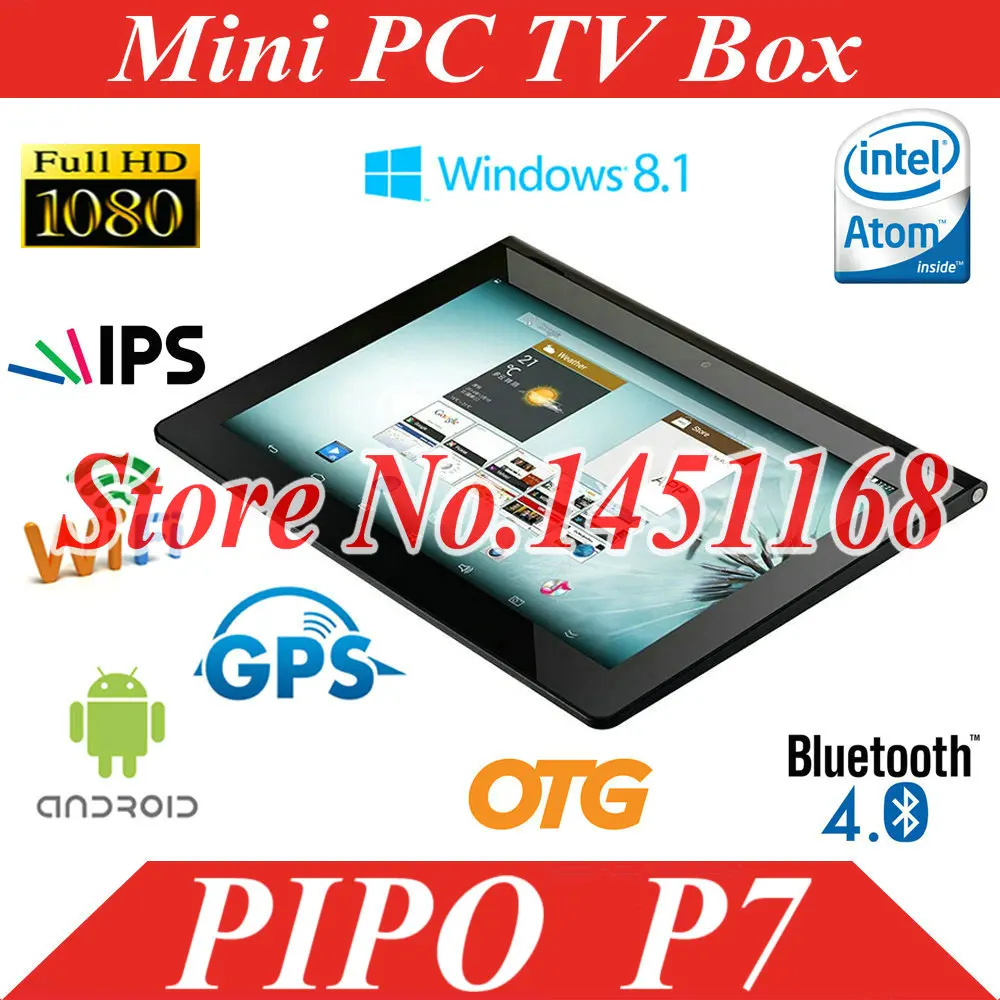 

9.4 Inch IPS1280x800 Pipo P7 RK3288 Quad Core Tablet PC 2GB RAM 16GB ROM Android 4.4 5.0MP Camera GPS Bluetooth WIFI