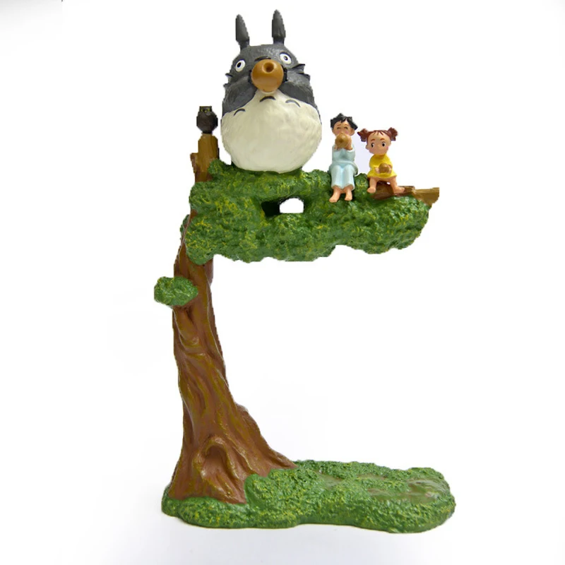

Miyazaki Hayao My Neighbor Totoro Action Figures Toys Resin Cartoon Anime Stump Blows Totoro Model Toys for Home Decor