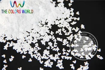

TCM1200 Solvent resistant White Color Mickey Mouse shape Glitter Spangles for Nail Polish and Other DIY decoration 1Pack =50g