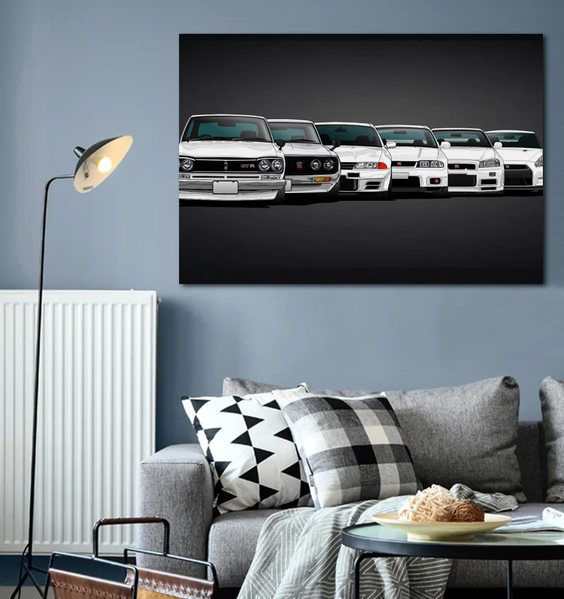 generations of japanese tuning super sports car KC523 Living room home