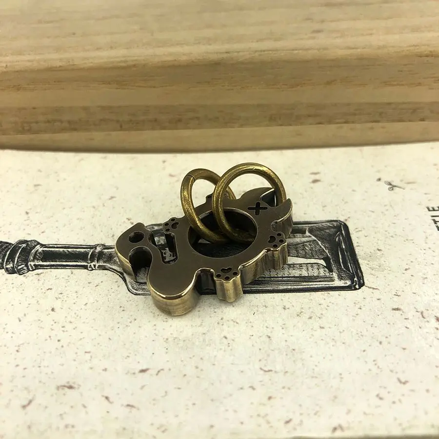 EDC инструменты ножи бусины латунь в форме тороро бусы на шнурок Паракорд инструмент кулон#93