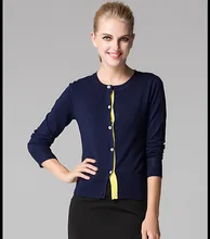 New women's clothes soft and comfortable Autumn short paragraph cardigan sweater women contrast color round neck sweater coat New women's clothes soft and comfortable Autumn short paragraph cardigan sweater women contrast color round neck sweater coat