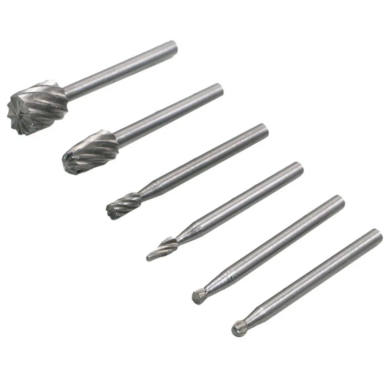 6pcs Dremel Rotary Tools Mini Drill Bit Set Cutting HSS Routing Router Grinding Bits Milling Cutters for Wood Carving Tool 6pcs Dremel Rotary Tools Mini Drill Bit Set Cutting HSS Routing Router Grinding Bits Milling Cutters for Wood Carving Tool