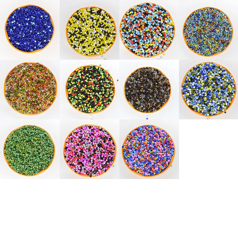 

Multi Color Czech Glass Seed Spacer Beads 1000pcs/lot Austria Crystal Long Tube Beads For Jewelry Making DIY