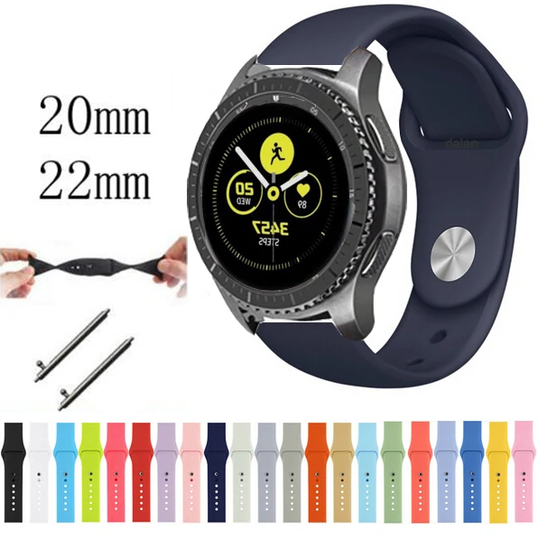 

22mm 20mm for Samsung Gear S3 s2 sport Frontier Classic Band huami amazfit gtr 47mm bip strap huawei gt 2 galaxy watch 42mm 46mm