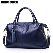 Роскошная сумка из натуральной воловьей кожи, женская сумка через плечо, летняя повседневная большая сумка с кисточкой bolsa WYQ228