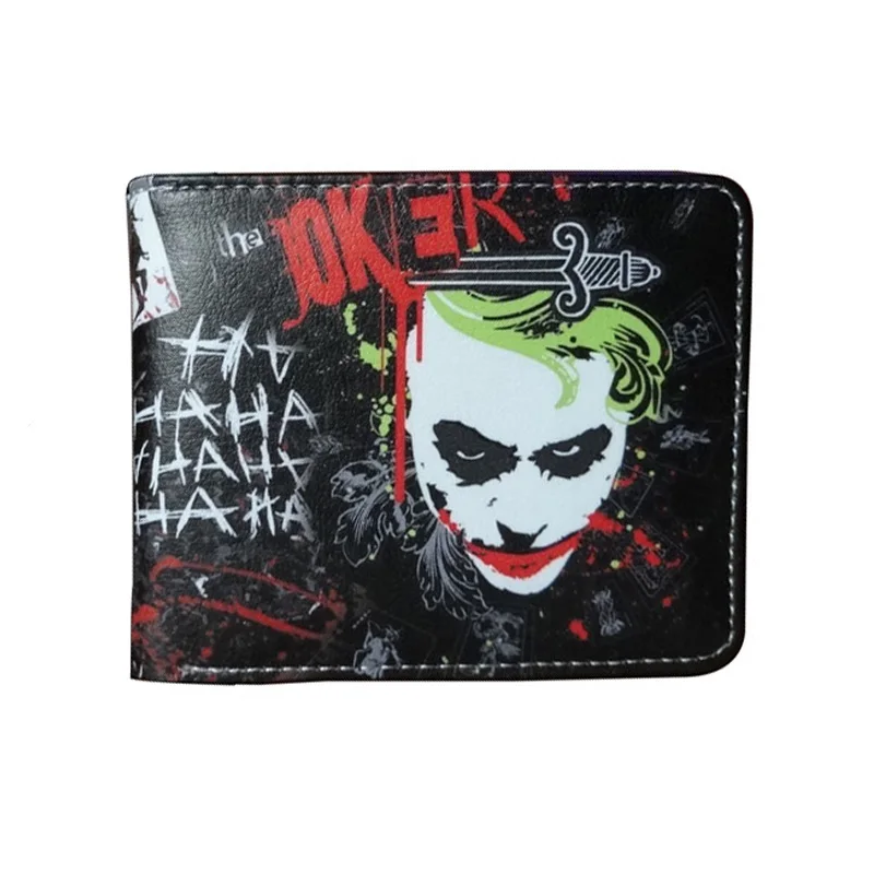 Comics Harley Quinn кошельки мультфильм аниме фильм Jokers печатных кошелек из искусственной кожи карты деньги сумки отряд самоубийц короткие бумажник подарки - Цвет: 017
